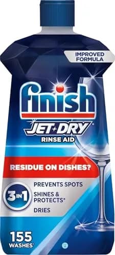 Finish Jet-Dry Dishwasher Rinse Aid 16 Fl Oz (473 ml) | Prevents Spots & Residues | Dries & Shines thumbnail 1