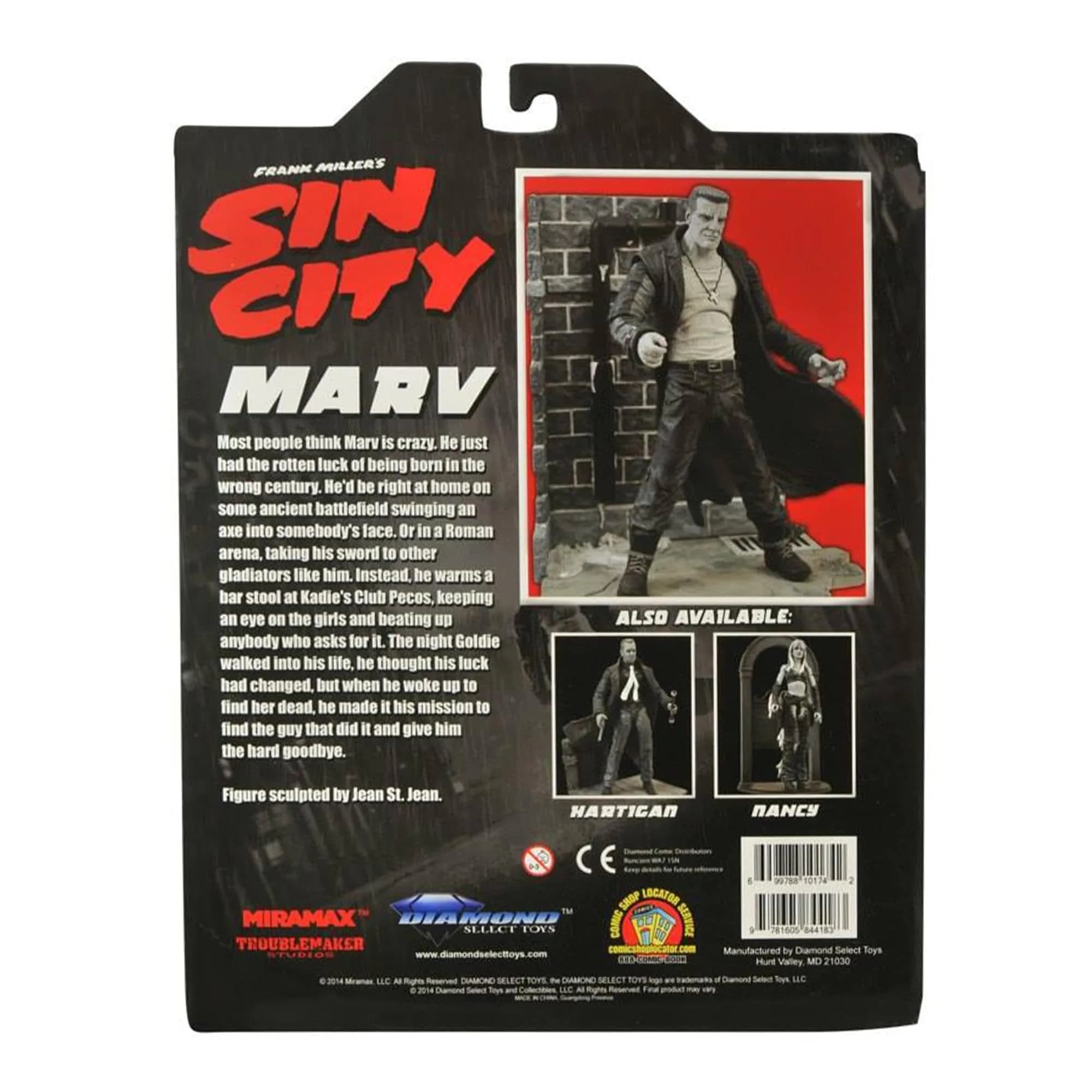 Diamond Select Toys Sin City Marv Action Figure 17.78 cm (7 inches) | Fully Poseable Collector's Item - view 9