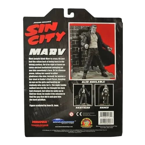 Diamond Select Toys Sin City Marv Action Figure 17.78 cm (7 inches) | Fully Poseable Collector's Item thumbnail 9