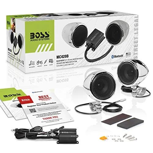BOSS Audio Systems MC420B 3 Inch Motorcycle Speakers & Class D Amp Weatherproof Audio System thumbnail 7