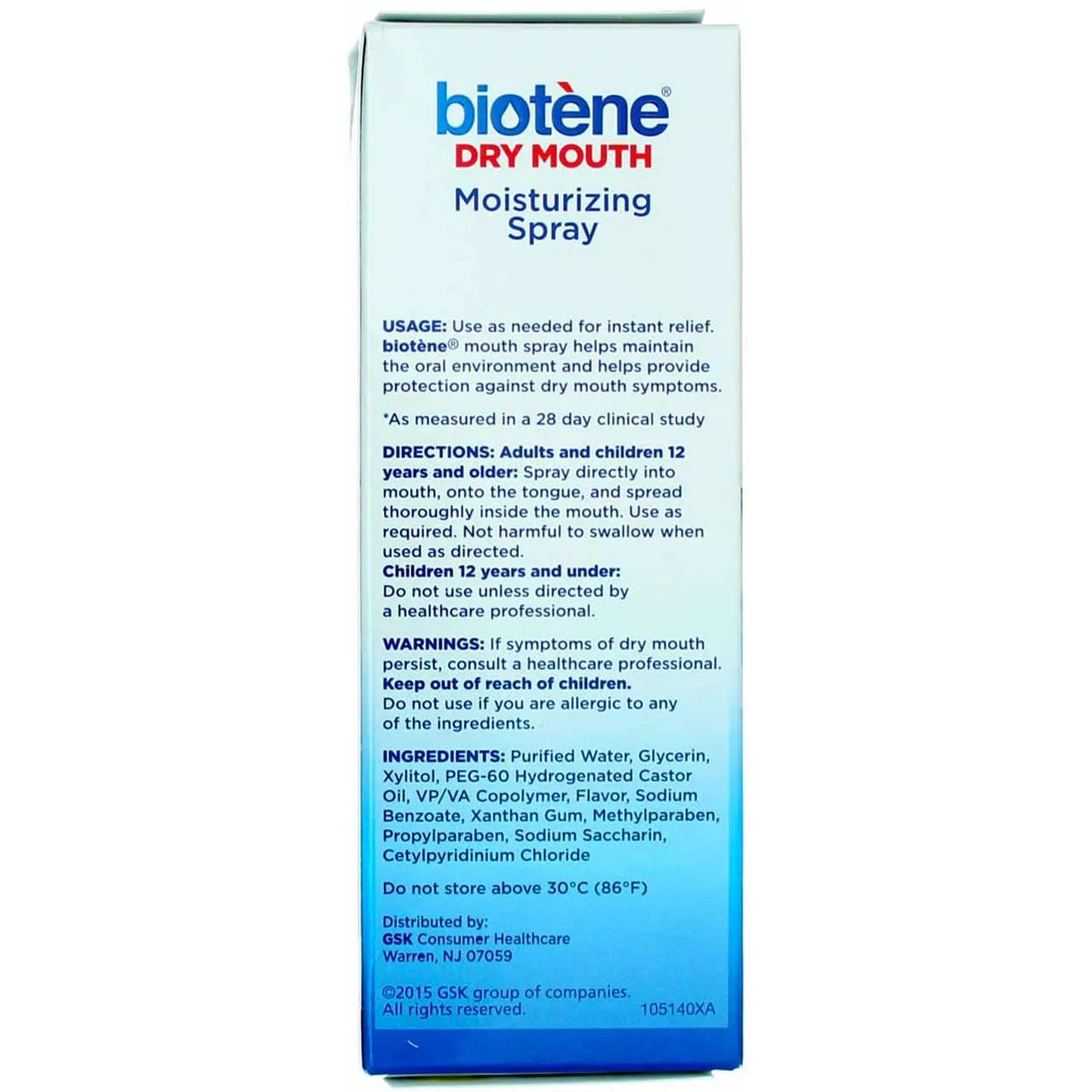 Biotène Gentle Mint Moisturizing Mouth Spray, 1.5 Fl Oz (Pack of 2) | Sugar-Free Dry Mouth Relief - view 3