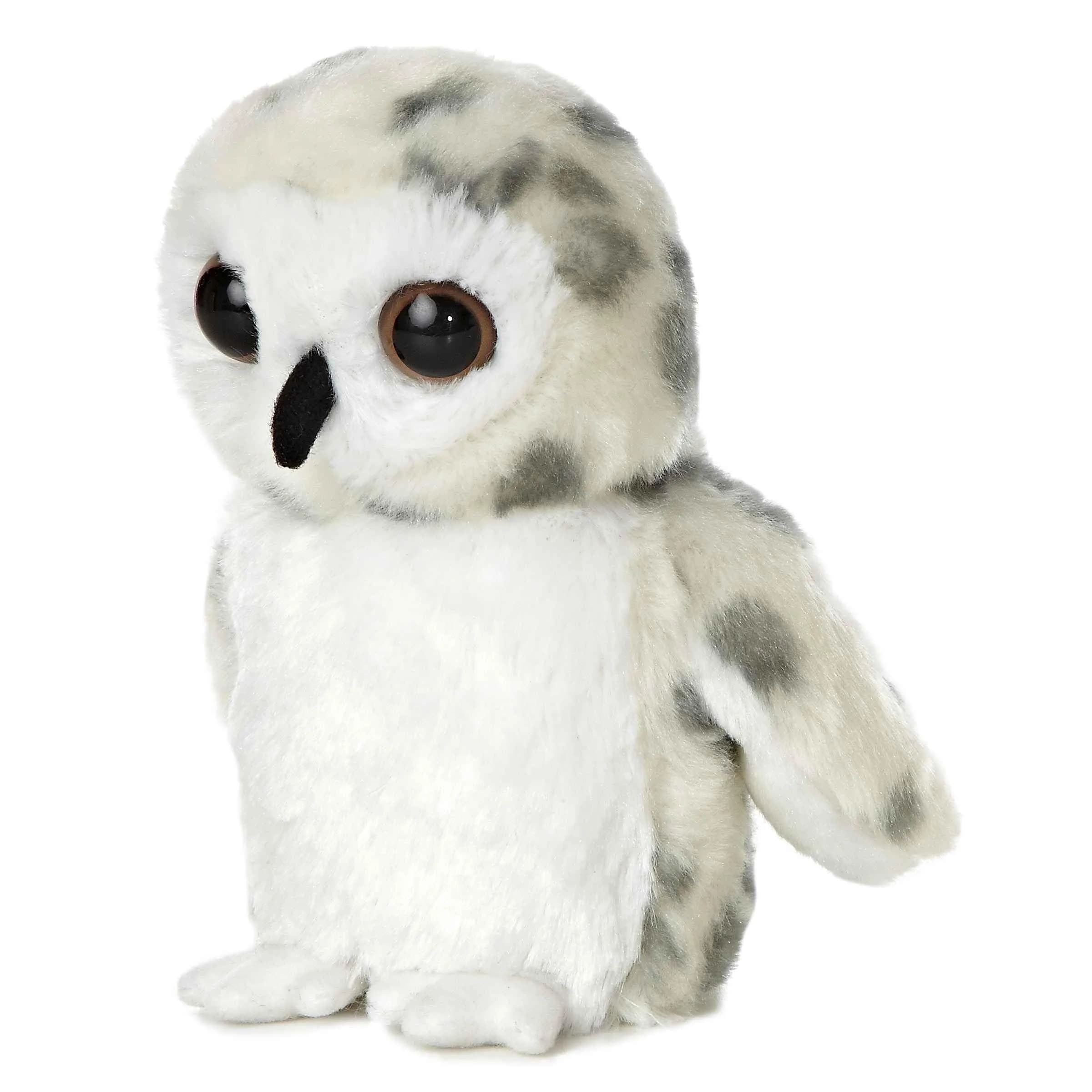 Aurora Mini Flopsie 7" Snowy Owl Plush Toy | ASTM-Tested & Non-Toxic - view 2