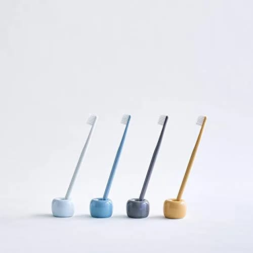 Muji White Porcelain Toothbrush Stand | Compact, Easy to Clean, Made in Japan thumbnail 3