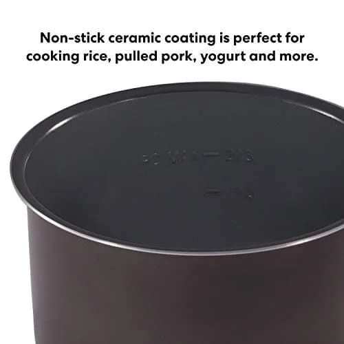 Instant Pot Ceramic Inner Pot 6-Qt (5.7L) Gray | Non-Stick Coated Interior for Pressure Cooking thumbnail 2