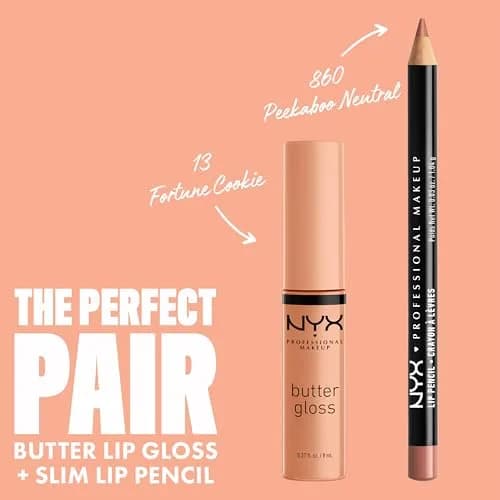 NYX PROFESSIONAL MAKEUP Butter Gloss Lip Gloss - Fortune Cookie (True Nude) 8ml (0.27 Fl Oz) | Non-Sticky, Sheer to Medium Coverage thumbnail 4