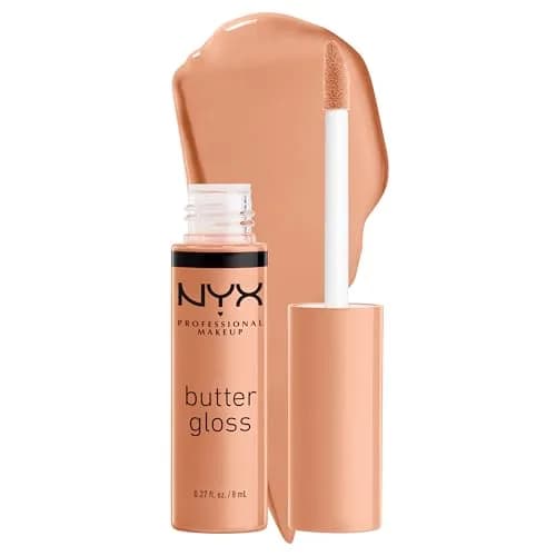 NYX PROFESSIONAL MAKEUP Butter Gloss Lip Gloss - Fortune Cookie (True Nude) 8ml (0.27 Fl Oz) | Non-Sticky, Sheer to Medium Coverage thumbnail 1