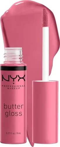 NYX PROFESSIONAL MAKEUP Butter Gloss Bling Lip Gloss - 15 Angel Food Cake (True Mauve), 7.65 ml thumbnail 1