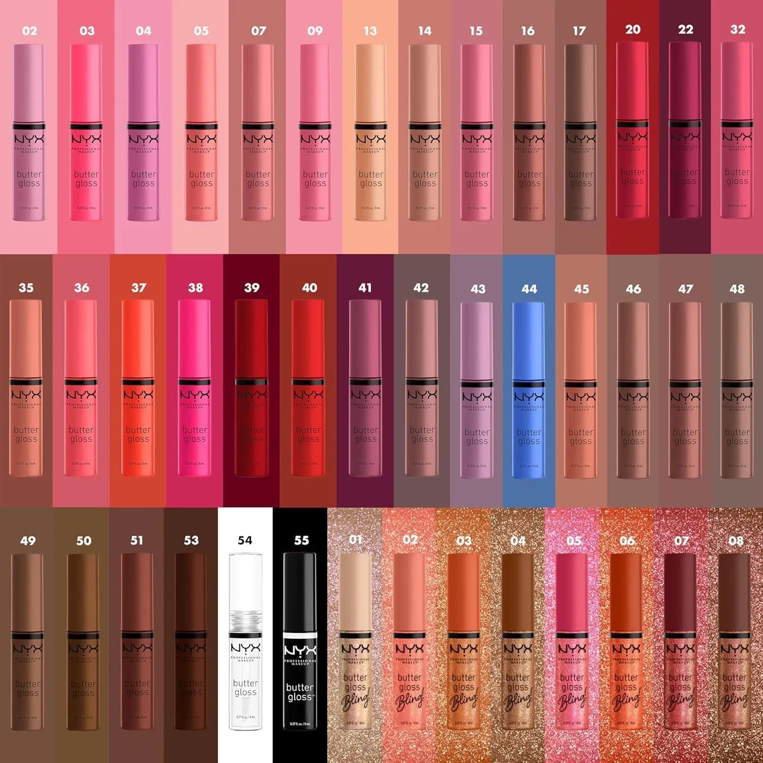 NYX PROFESSIONAL MAKEUP Butter Gloss Lip Gloss - Red Velvet (Deep Red) 7.65ml (0.27 Fl Oz) | Non-Sticky, Sheer to Medium Coverage - view 6