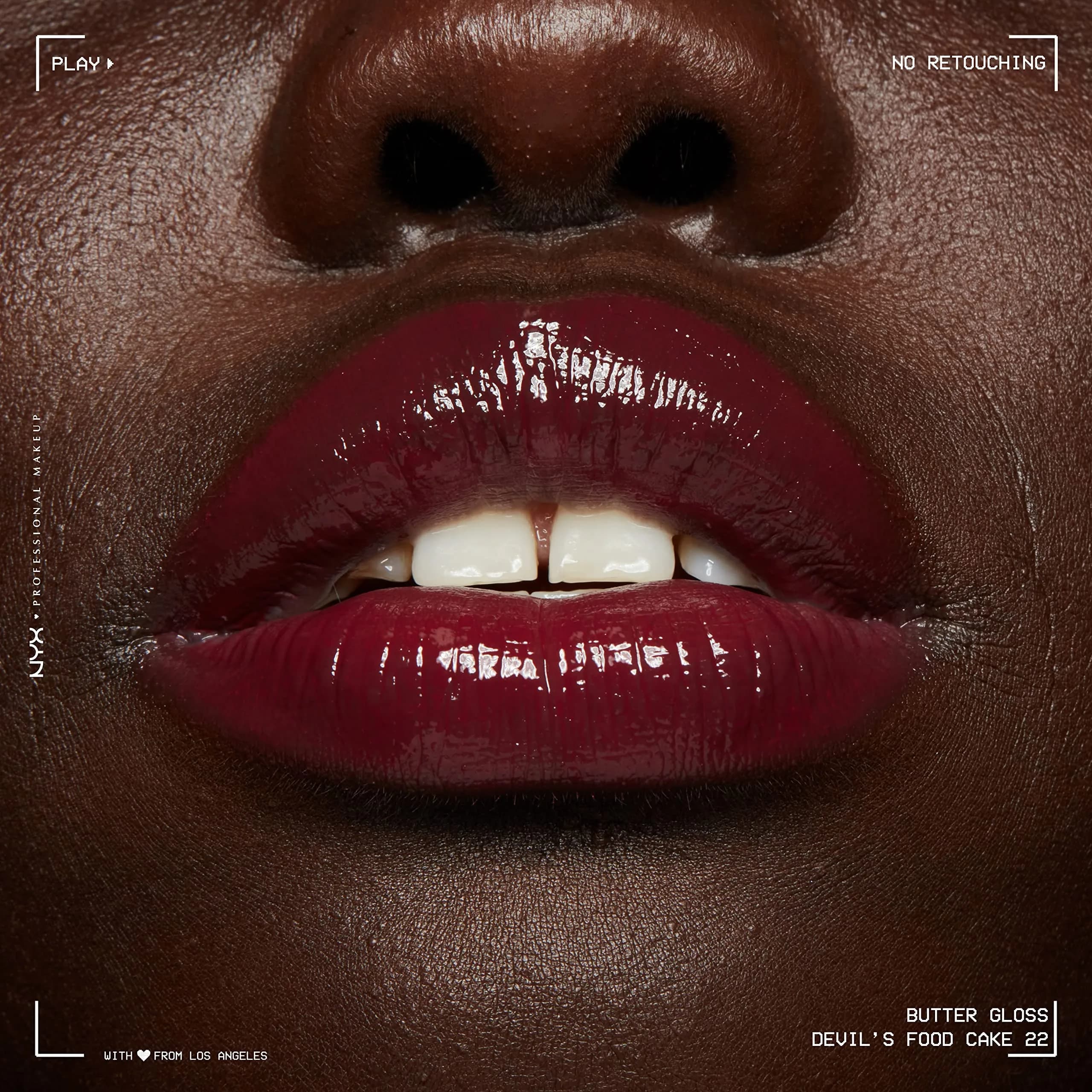 NYX PROFESSIONAL MAKEUP Butter Gloss Lip Gloss - Devil's Food Cake (Deep Plum) 8ml | Sheer to Medium Coverage - view 7