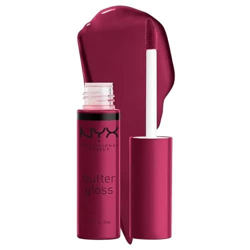 NYX PROFESSIONAL MAKEUP Butter Gloss Lip Gloss - Devil's Food Cake (Deep Plum) 8ml | Sheer to Medium Coverage thumbnail 1