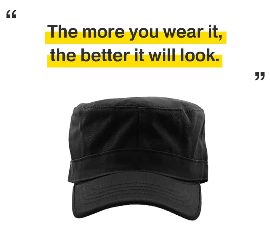 KBETHOS Army Cadet Cap XL | Classic Cotton Military Style Hat for Men & Women thumbnail 4
