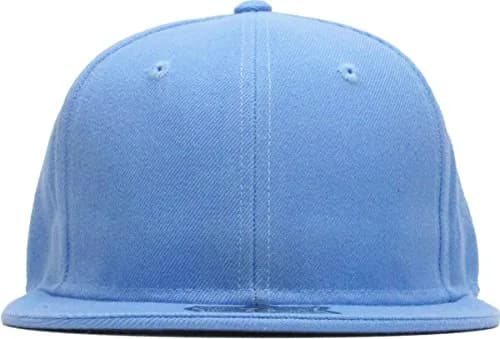 KBETHOS The Real Original Fitted Flat-Bill Baseball Cap, Sky Blue, Size 7 1/8 (6 7/8-8) | Classic Style for Men & Women thumbnail 2