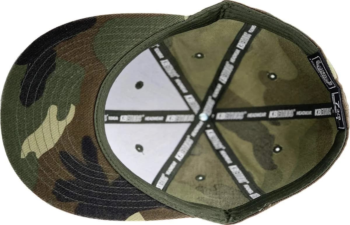 KBETHOS Woodland Camouflage Fitted Baseball Cap 7 5/8 (US Size) | Classic Flat Bill for Everyday Style - view 6