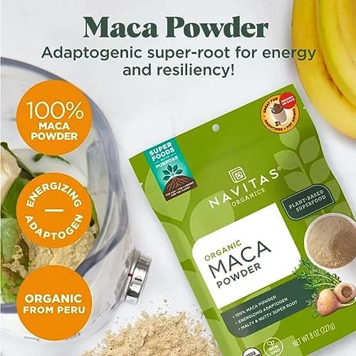 Navitas Organics Gelatinized Maca Powder | 113g (4oz) Adaptogen for Energy & Balance thumbnail 3