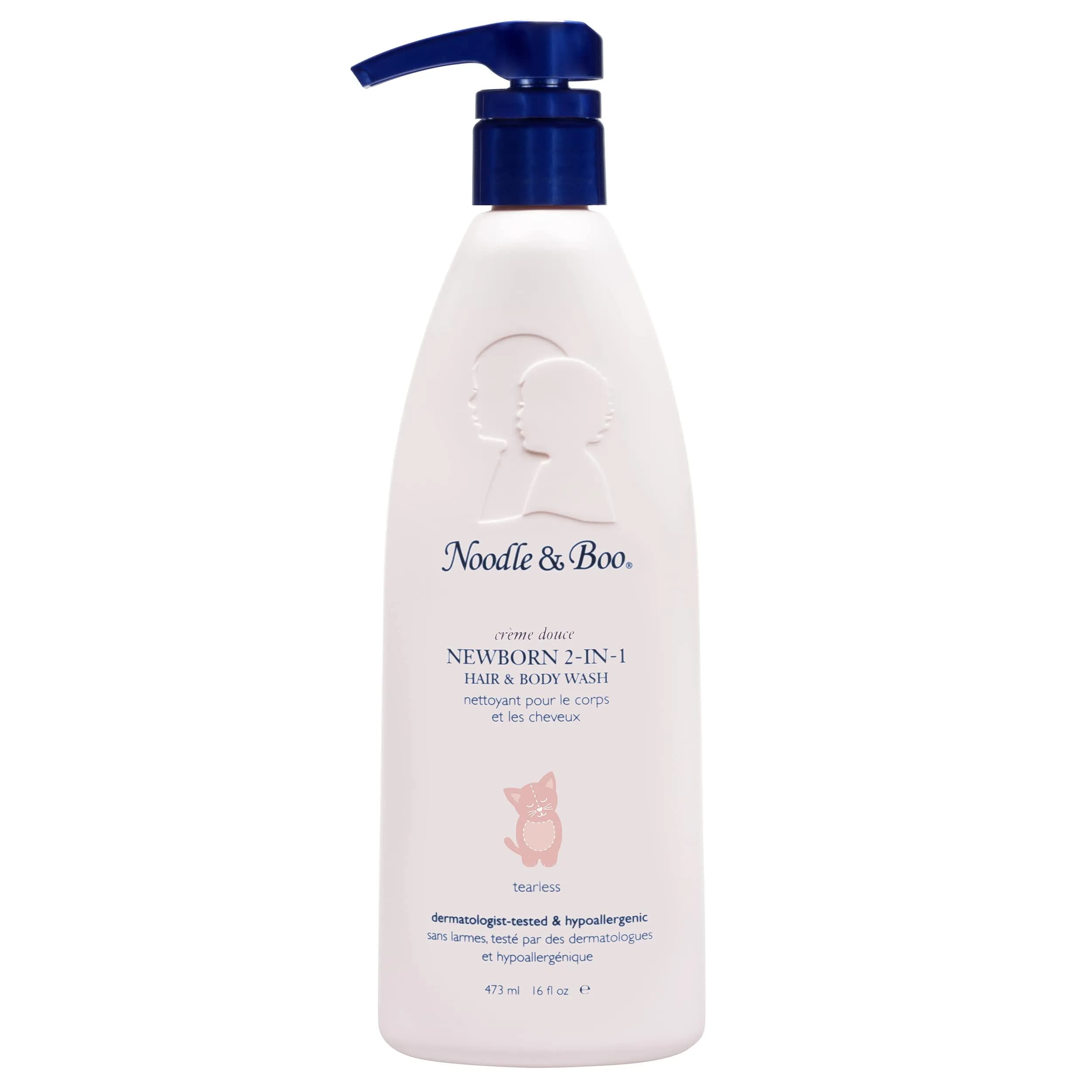 Noodle & Boo 2-in-1 Newborn Hair & Body Wash 16 Fl Oz | Tear-Free & Hypoallergenic — 16 Fl Oz