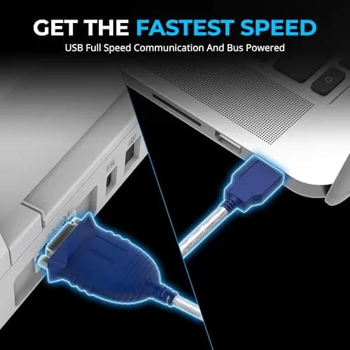 SABRENT USB 2.0 to Serial DB9 RS232 Adapter Cable (CB-DB9P) 0.76m (2.5ft) | Prolific Chipset for Stable Connectivity thumbnail 4