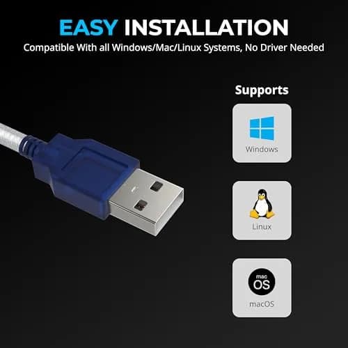 SABRENT USB 2.0 to Serial DB9 RS232 Adapter Cable (CB-DB9P) 0.76m (2.5ft) | Prolific Chipset for Stable Connectivity thumbnail 5