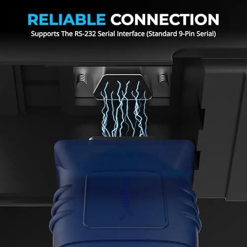 SABRENT USB 2.0 to Serial DB9 RS232 Adapter Cable (CB-DB9P) 0.76m (2.5ft) | Prolific Chipset for Stable Connectivity thumbnail 6
