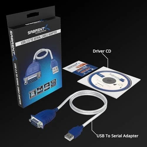 SABRENT USB 2.0 to Serial DB9 RS232 Adapter Cable (CB-DB9P) 0.76m (2.5ft) | Prolific Chipset for Stable Connectivity thumbnail 8