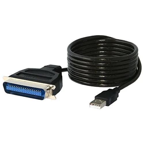 SABRENT USB to Parallel Printer Cable Adapter 1.8m (6 ft) | Connects Parallel Printers via USB thumbnail 1