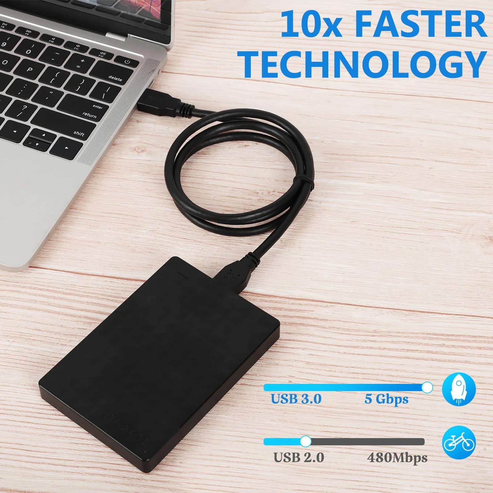ITD ITANDA USB 3.0 Micro Cable 1m (3.3ft) | 5Gbps SuperSpeed Data Transfer - view 4