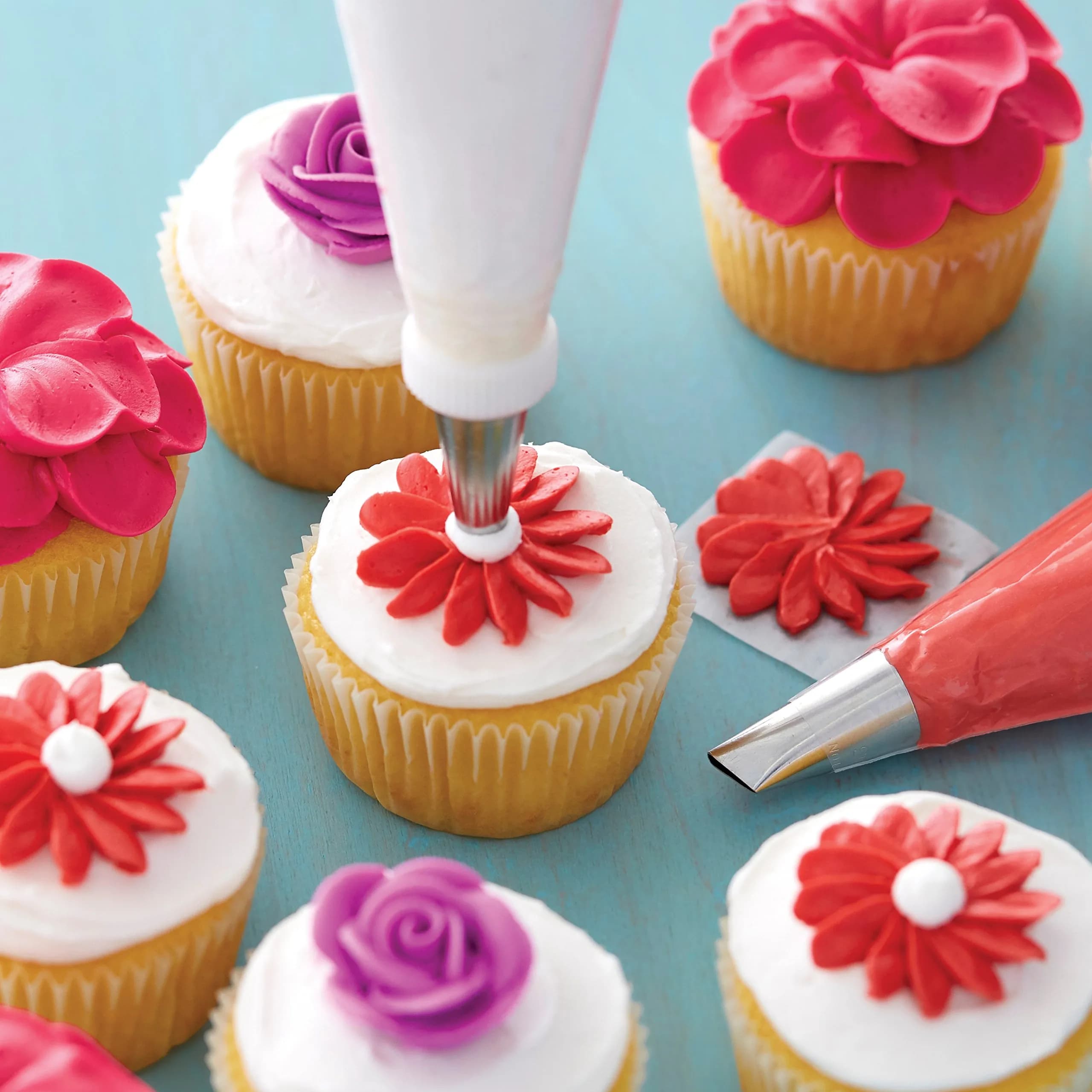 Wilton 9-Piece Starter Decorating Tip Set with Carrying Case | Versatile Cake & Cupcake Designs - view 5