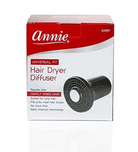 Annie Black Hair Dryer Diffuser Attachment | Standard Size for Curly Hair Styling thumbnail 1