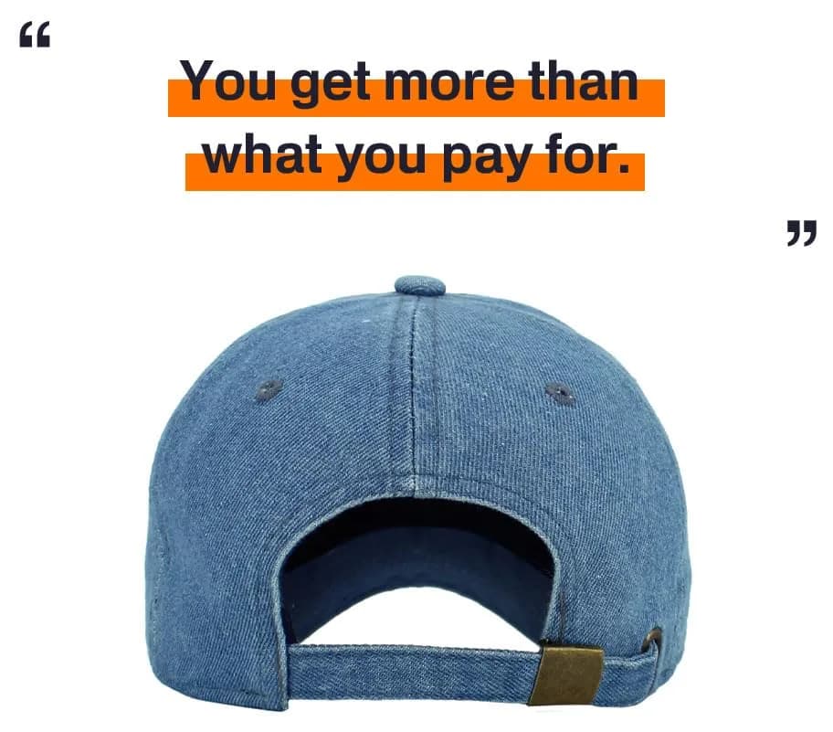 KBETHOS Classic Cotton Dad Hat Adjustable Plain Cap Polo Style Low Profile (Unstructured) Medium Denim thumbnail 8