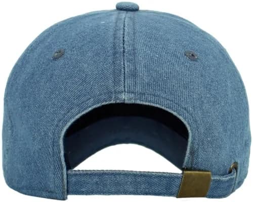 KBETHOS Classic Cotton Dad Hat Adjustable Plain Cap Polo Style Low Profile (Unstructured) Medium Denim thumbnail 3