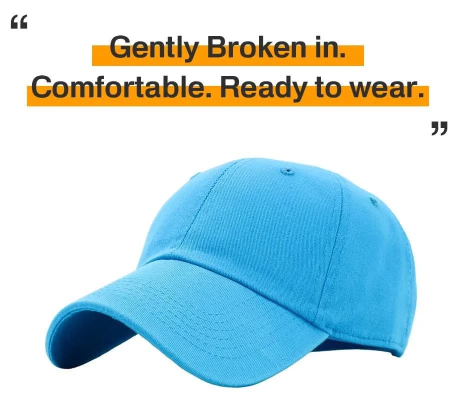 KBETHOS Classic Cotton Dad Hat Adjustable Plain Cap Polo Style Low Profile (Unstructured) Aqua thumbnail 5