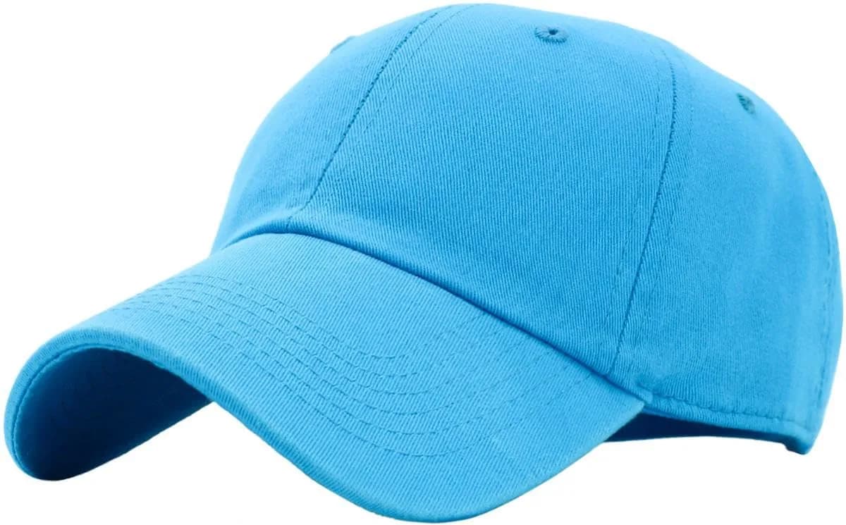KBETHOS Classic Cotton Dad Hat Adjustable Plain Cap Polo Style Low Profile (Unstructured) Aqua