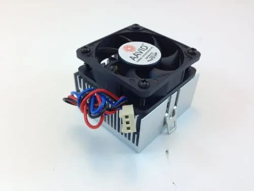 AAVID CPU Cooling Fan & HEATSINK 50mm Square Silver | 3PIN Connector, 3W Air Cooling thumbnail 3