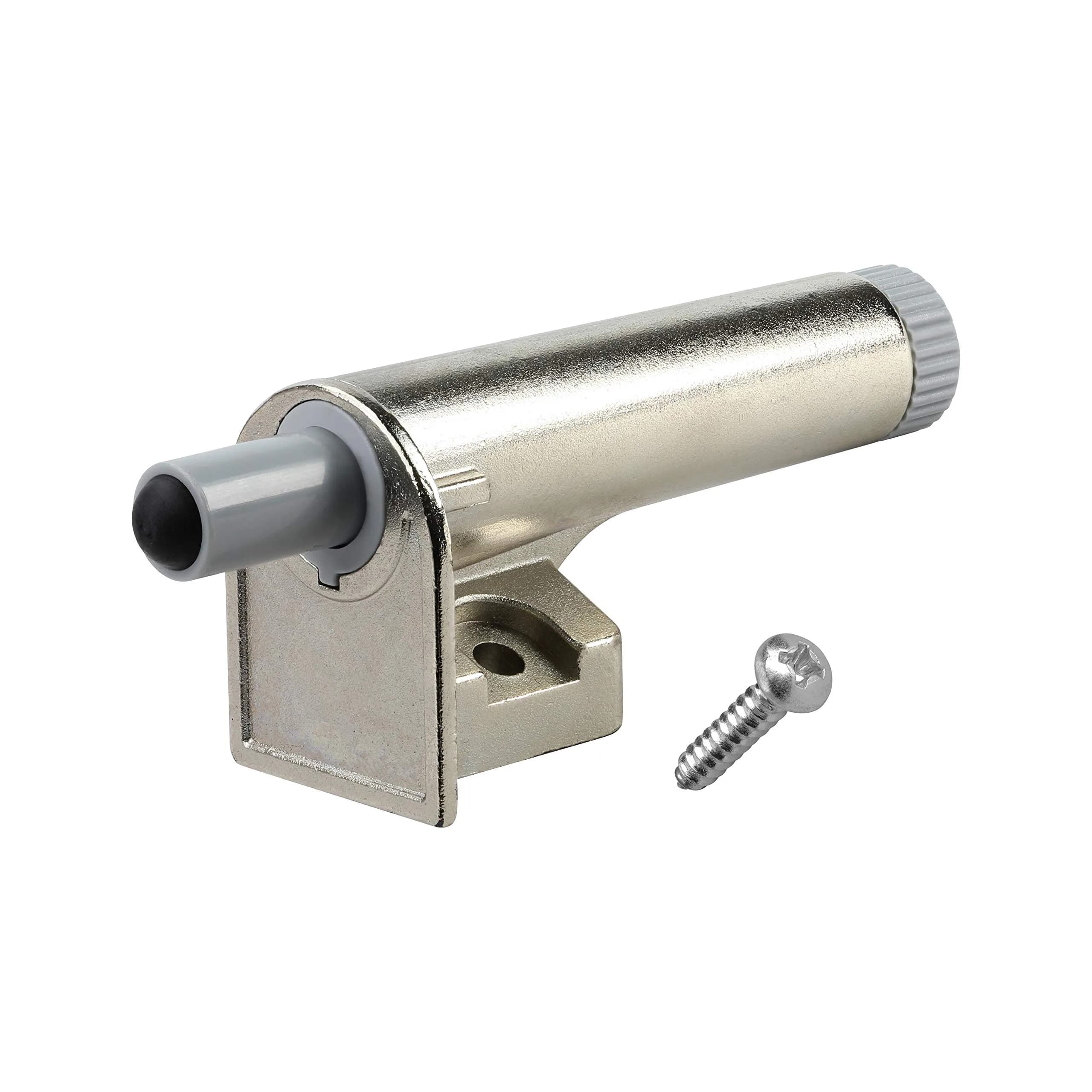 Rok Soft Close Zinc Hinge Adapter for Cabinet Doors | European Made, Brushed Nickel Finish, 5 Pack — Brushed Nickel