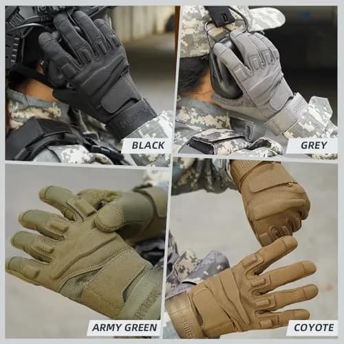 Seibertron Full Finger Tactical Gloves XL | Water Resistant Touchscreen Impact Anti-Slip for Motorcycle Cycling Hiking thumbnail 5