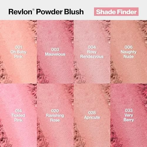 Revlon Powder Blush Face Makeup Naughty Nude 5g (0.17 oz) | Buildable Color for Natural Radiance thumbnail 5