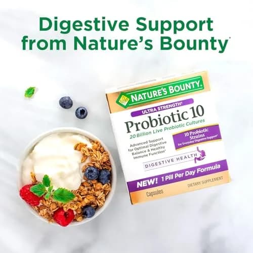Nature's Bounty Probiotic Acidophilus Tablets 120 ea (Pack of 5) | 600 Total Tablets | Digestive Health Support thumbnail 8