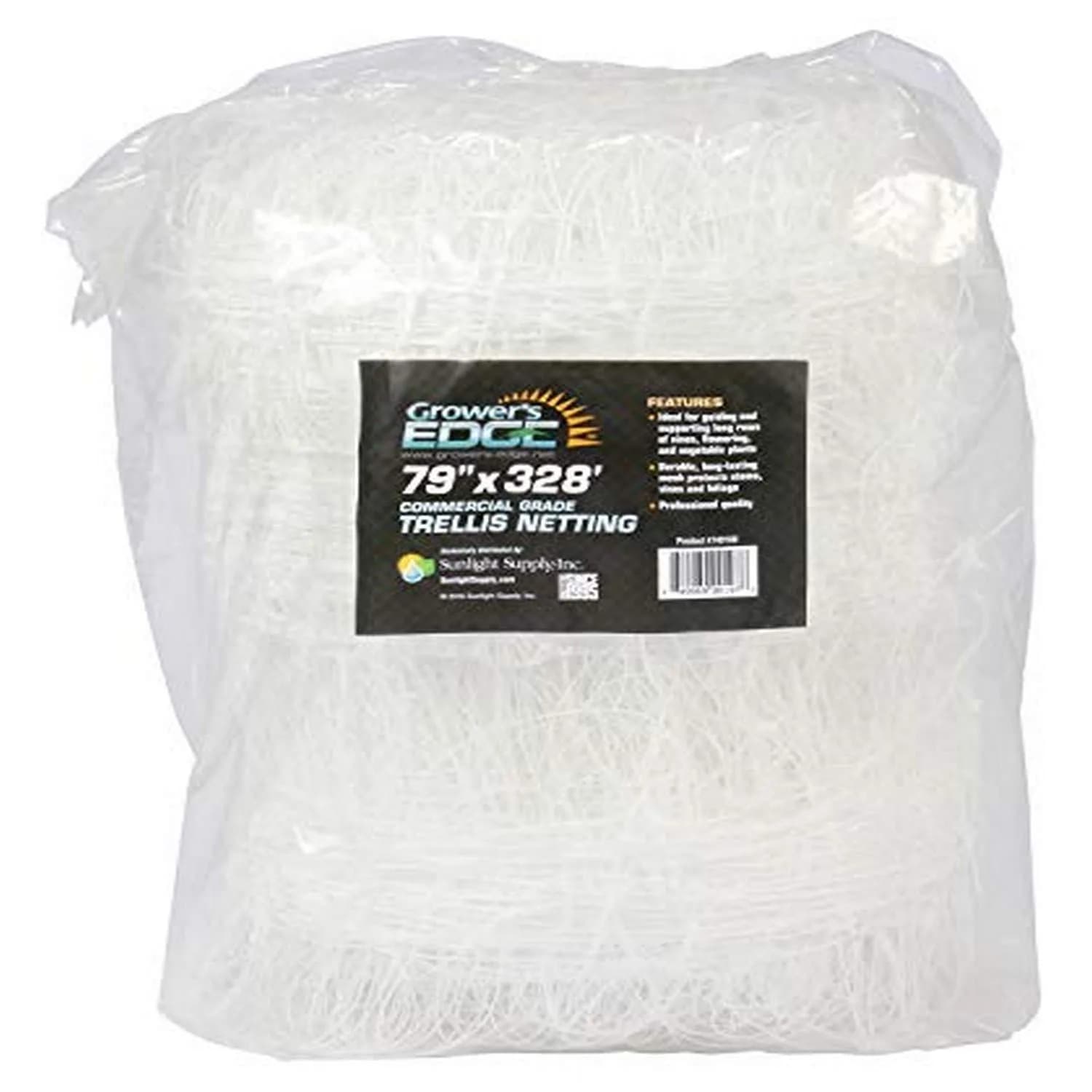 Grower's Edge Commercial Grade Trellis Netting - Guides & Supports Climbing Plants, 79" x 328', Long-Lasting Mesh