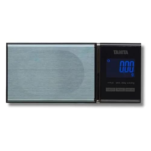 Tanita Mini Scale Japan Technology Accurate Digital Pocket Scale for Jewelry 200g | Blue Backlit Display, 6 Modes thumbnail 1