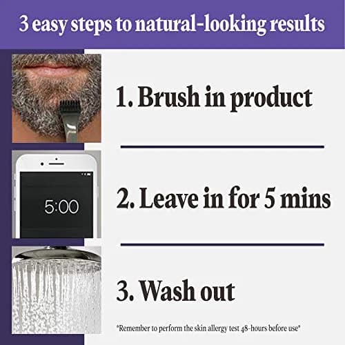 Just For Men Touch of Gray Mustache & Beard Light-Medium Brown 1 Pack | Subtle Salt & Pepper Look thumbnail 2