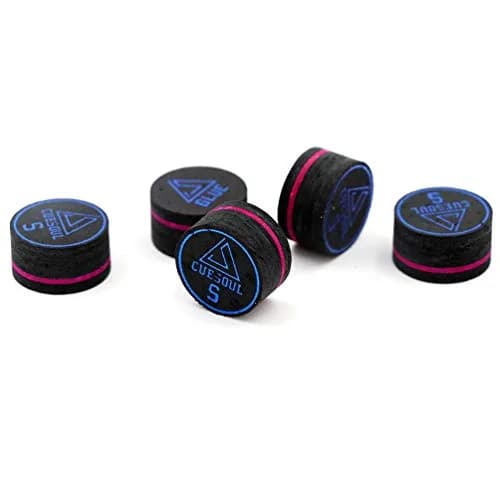 CUESOUL 5pcs 14mm Cue Tips for Billiard & Snooker | Soft Feel, Great Control, Japan Pig Leather thumbnail 4