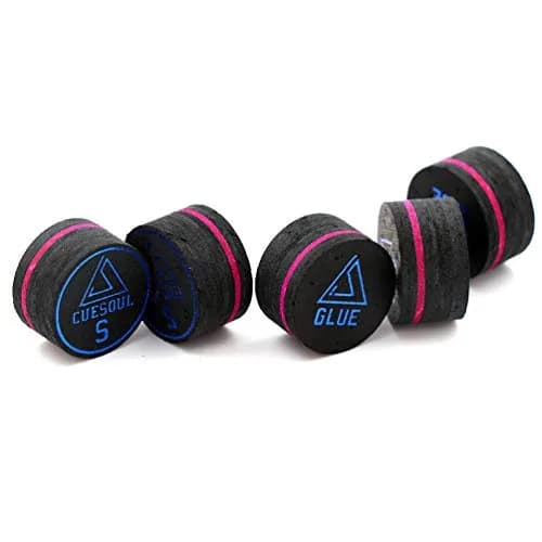 CUESOUL 5pcs 14mm Cue Tips for Billiard & Snooker | Soft Feel, Great Control, Japan Pig Leather thumbnail 5