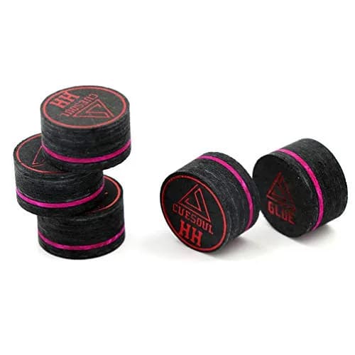 CUESOUL 5pcs Pigskin Cue Tips 14mm | 10 Layer Hardness HH for Billiards & Pool thumbnail 1