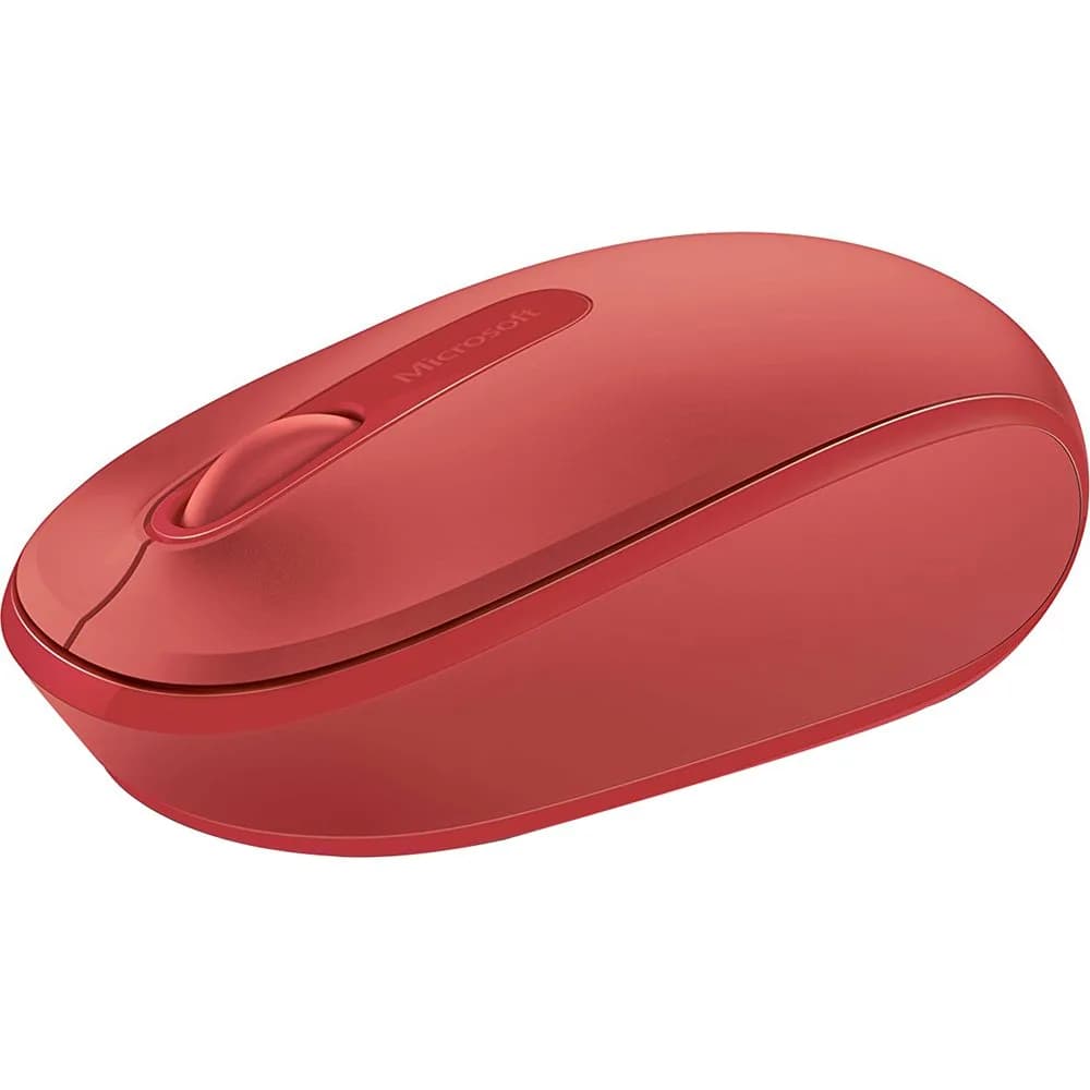 Microsoft Wireless Mobile Mouse 1850 - Flame Red | Comfortable, Portable, Wireless Mouse for PC & Mac — Flame red