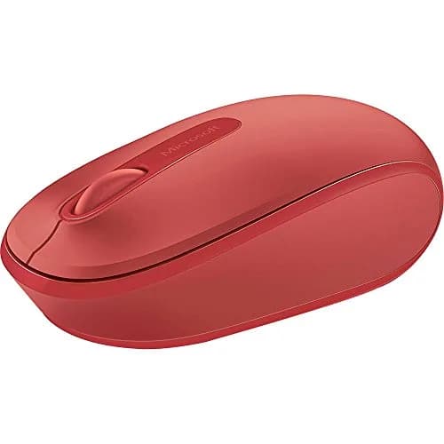 Microsoft Wireless Mobile Mouse 1850 - Flame Red | Comfortable, Portable, Wireless Mouse for PC & Mac thumbnail 1