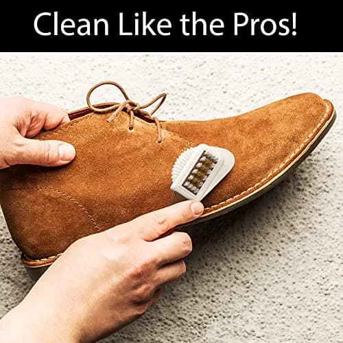 Shacke 4-Way Suede & Nubuck Brush Cleaner | Restores Shoes, Boots, Bags & Purses thumbnail 5