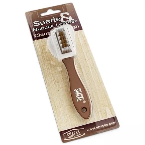 Shacke 4-Way Suede & Nubuck Brush Cleaner | Restores Shoes, Boots, Bags & Purses thumbnail 2
