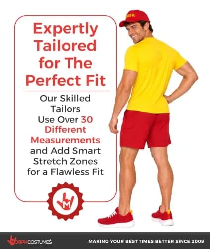 fun shack Lifeguard Costume Men | Complete Beach Rescue Look for Halloween & Parties thumbnail 4