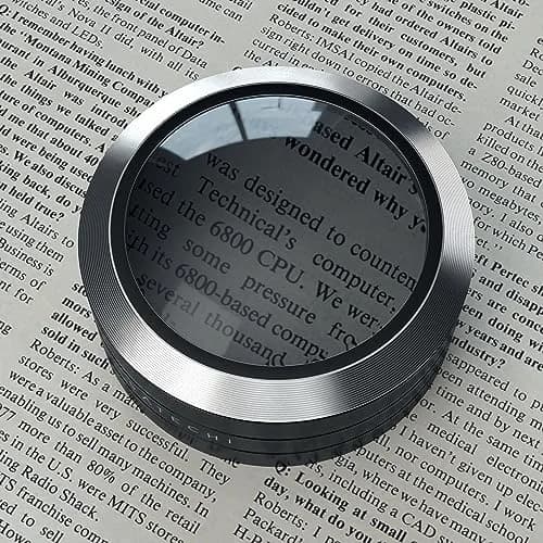 Satechi ReadMate LED Desktop Magnifier 5X | Bright, Portable, with Carrying Case (Black) thumbnail 3