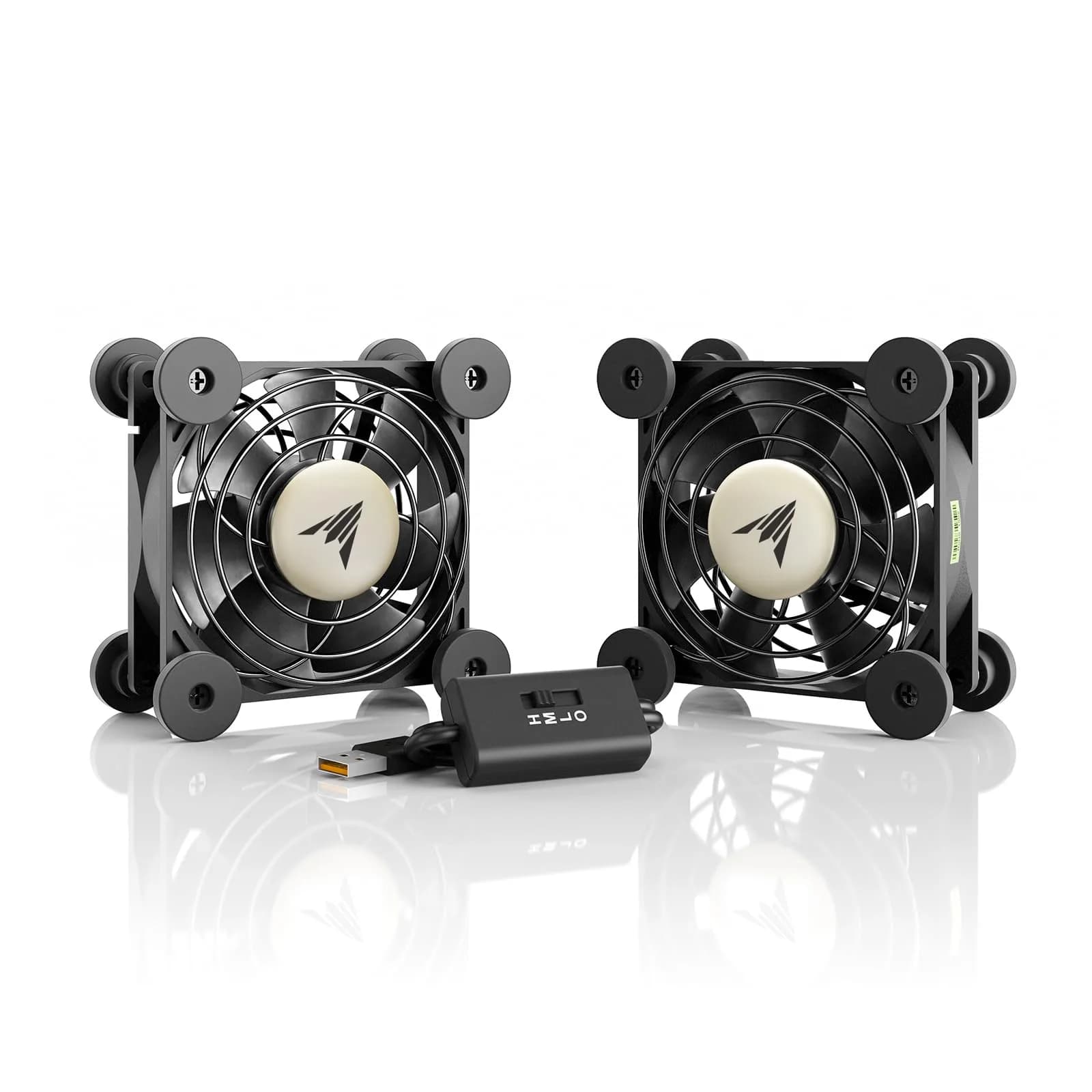 AC Infinity MULTIFAN S5 Dual 80mm USB Cooling Fans | 52 CFM, 18 dBA, UL-Certified - main product image