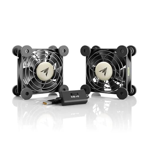 AC Infinity MULTIFAN S5 Dual 80mm USB Cooling Fans | 52 CFM, 18 dBA, UL-Certified thumbnail 1